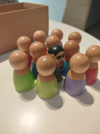 Figuras de madera para juegos