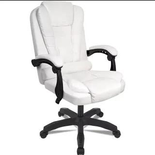 Silla de oficina blanca