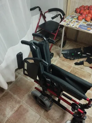 Silla ruedas enfermo