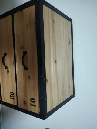 Cajonera Industrial Maisons du Monde Madera y Meta