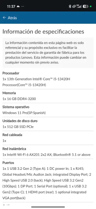 Lenovo ThinkCentre Neo 50q Gen 4(12LN) MiniPC Wifi