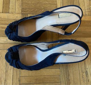 Tacones negros de plataforma