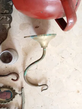 Lote de objetos decorativos antiguos