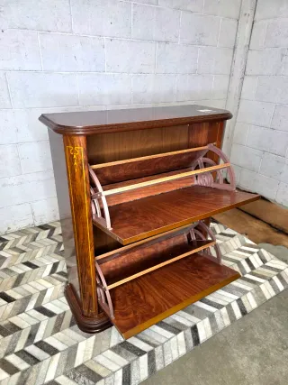 Zapatero clásico 2 cajones madera