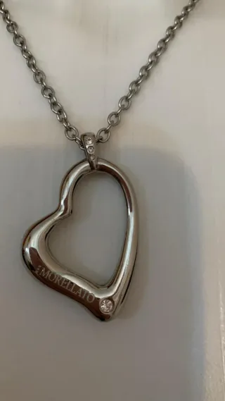 Collana Morellato Cuore Acciaio Argento