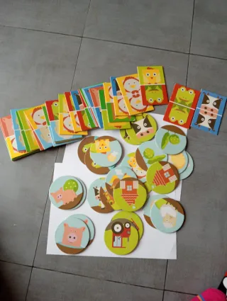 Juego de mesa 2 en 1: Dominó y Memoria