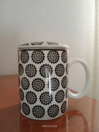 Tazza tisane con coperchio e filtro