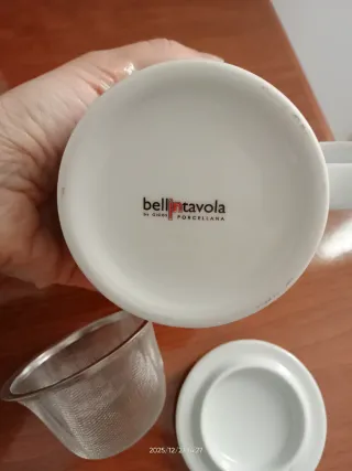 Tazza tisane con coperchio e filtro