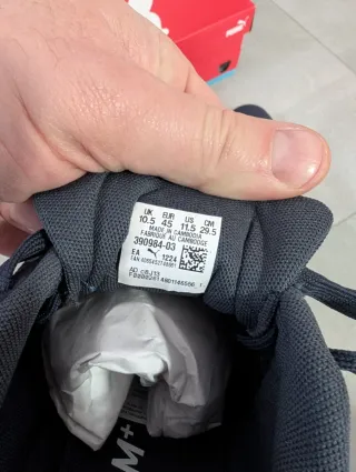 Scarpe Puma Uomo Nere/Bianche Tg 45