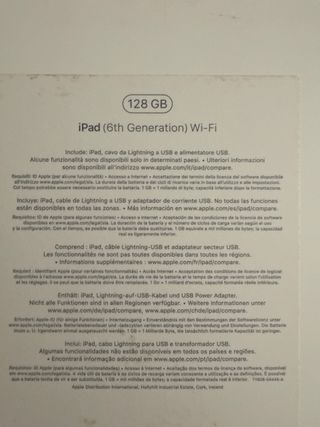 iPad 6ª Gen Wi-Fi 128GB