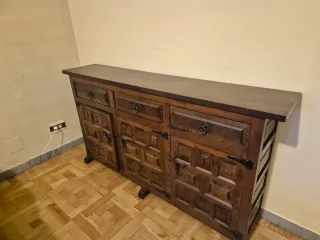 Conjunto 7 Muebles Rústicos Madera