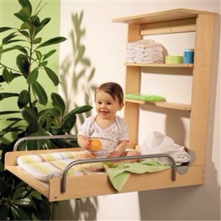 Cambiador de bebé de pared plegable