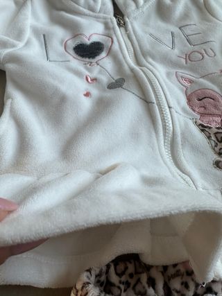 Set felpa bambinayitta in pile bellissima e calda