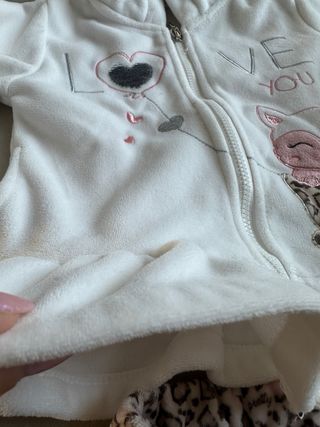 Set felpa bambinayitta in pile bellissima e calda