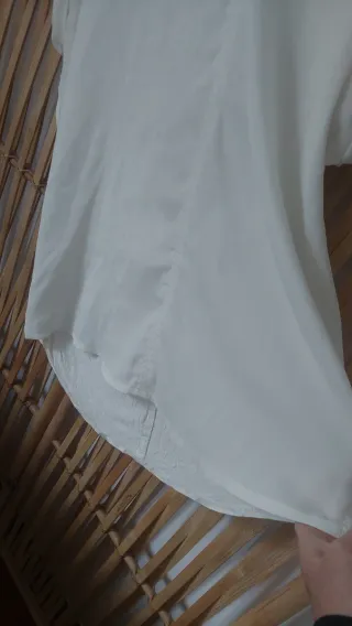 Blusón blanco crudo