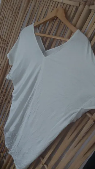 Blusón blanco crudo