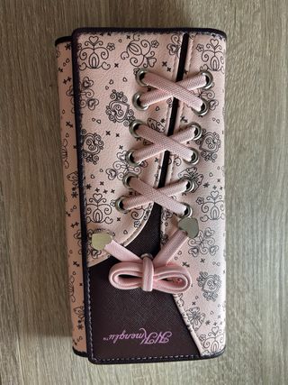 Cartera HKmenglu rosa con cordones