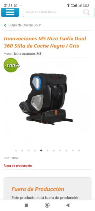 Silla de niño para coche Niza