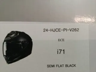 Casco HJC i71 Talla L Semi Flat Black Sin abrir