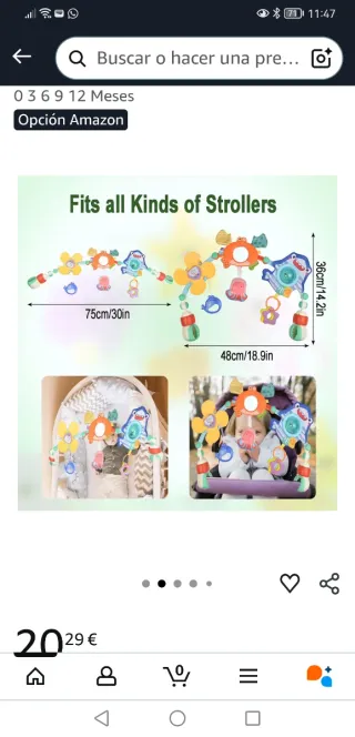 Juguete para cochecito de bebé