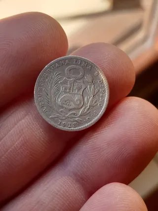 Perú 1 Dinero Plata 1913
