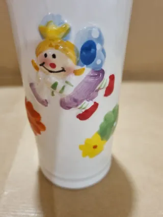 Oliera in ceramica decorata