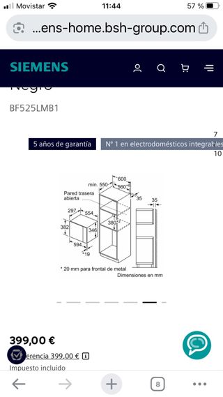 Microondas Siemens BF525LMB1