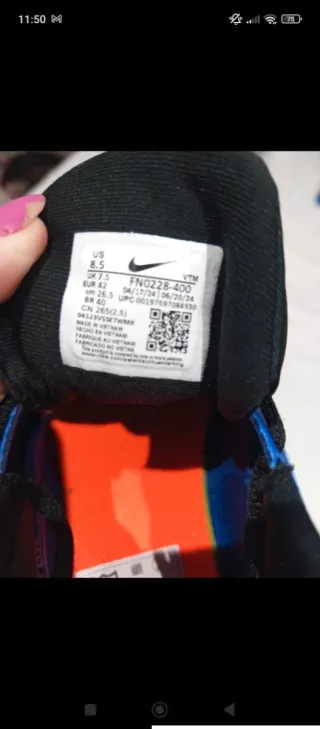 Zapatillas Nike Azules y Naranja