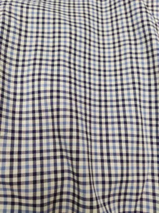 Camisa cuadros Massimo Dutti azul y blanco