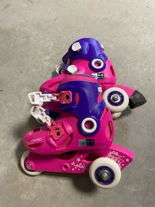 Patines infantiles Oxelo 3 ruedas talla 26-28