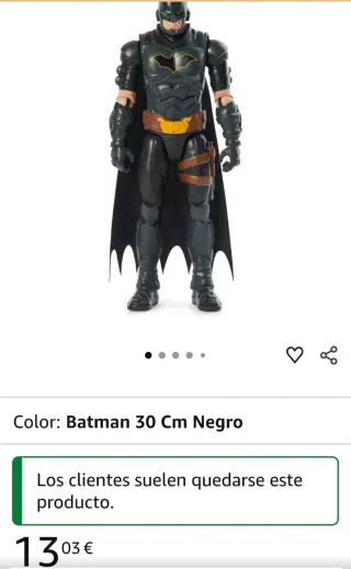 Figura Batman 30 Cm Negro