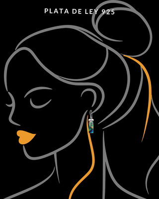 Pendientes Plata de Ley 925 Abalon 7