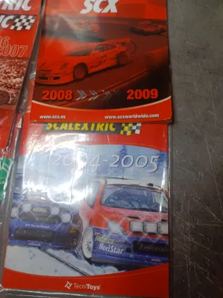 Lote Catálogos Scalextric y SCX