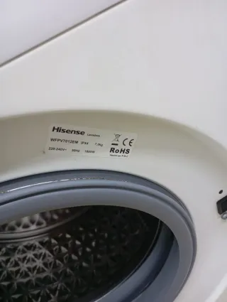 Lavadora Hisense 7kg Steam Allergy Care