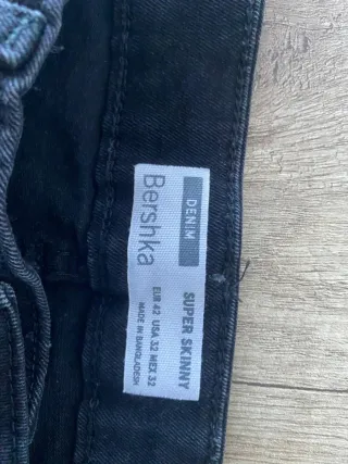 Pantalones Skinny Negros Hombre