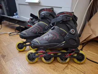 Patines en línea Fila negros y amarillos