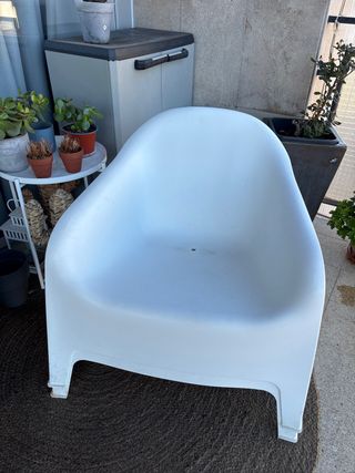 Sillón Skarpo Ikea (2 unidades), color blanco.