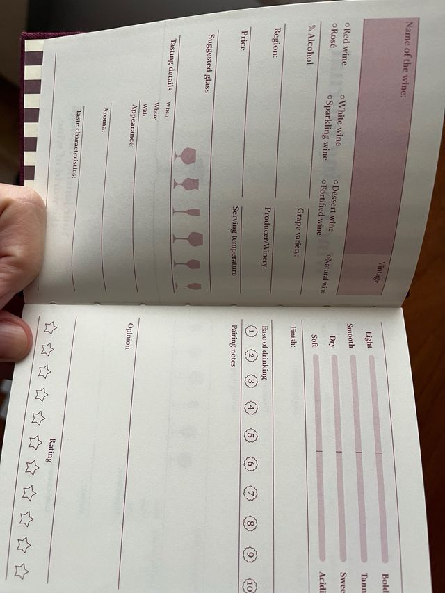 Diario de cata de vinos