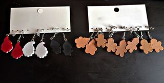 Pendientes Navideños Resina