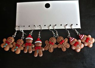 Pendientes Navideños Resina