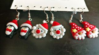 Pendientes Navideños Resina