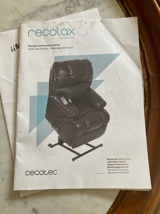 Sillón relax polipiel marrón