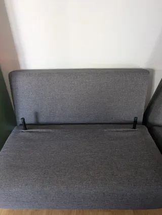 Sofá cama 2 plazas gris