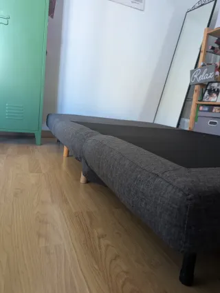 Sofá cama 2 plazas gris