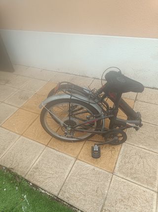 Bicicleta Plegable Negra