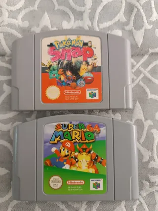 Pokémon Snap y Super Mario 64. Juegos Nintendo 64