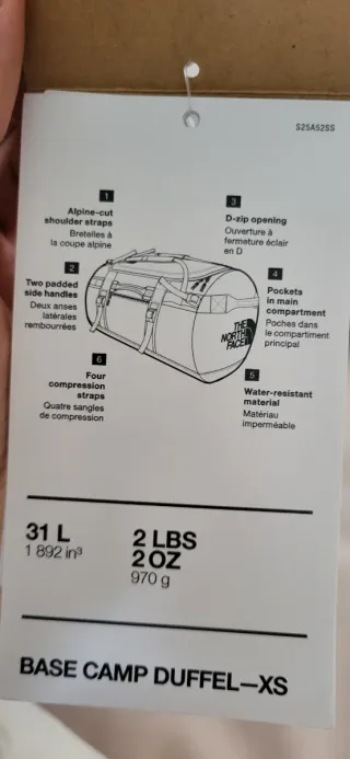 The North Face Base Camp Duffel XS Negra 31L