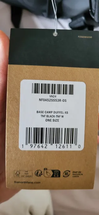 The North Face Base Camp Duffel XS Negra 31L