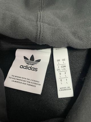 Sudadera Adidas Originals Negra Talla L