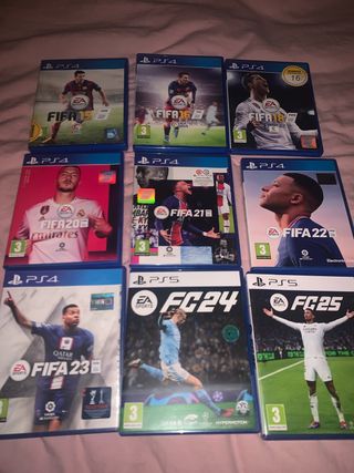 Lote Videojuegos PS4 y PS5: FIFA y FC